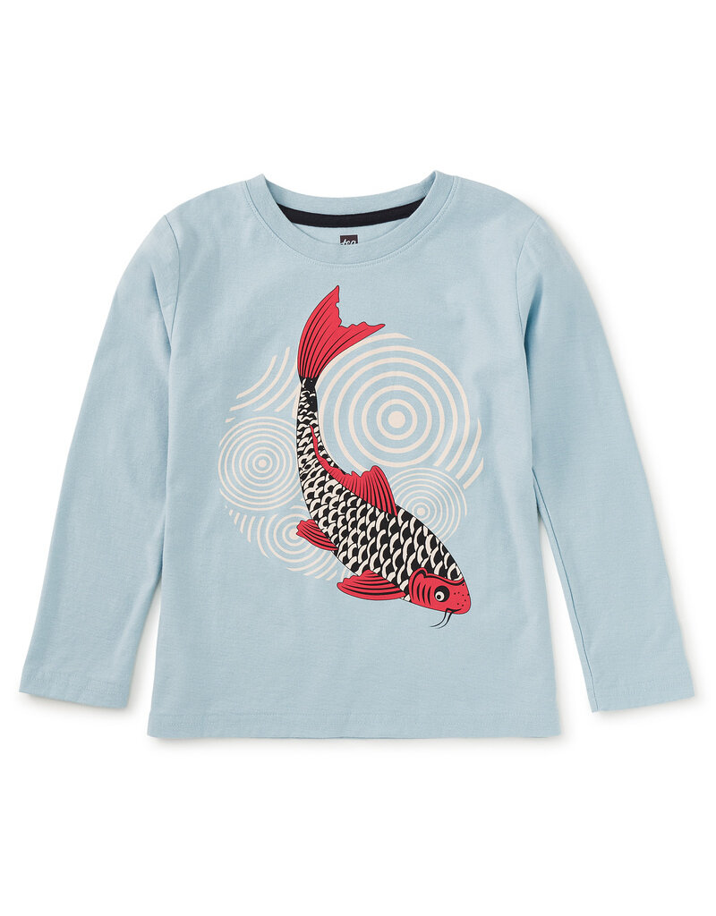 Tea Collection Koi Fish Graphic Tee Sterling