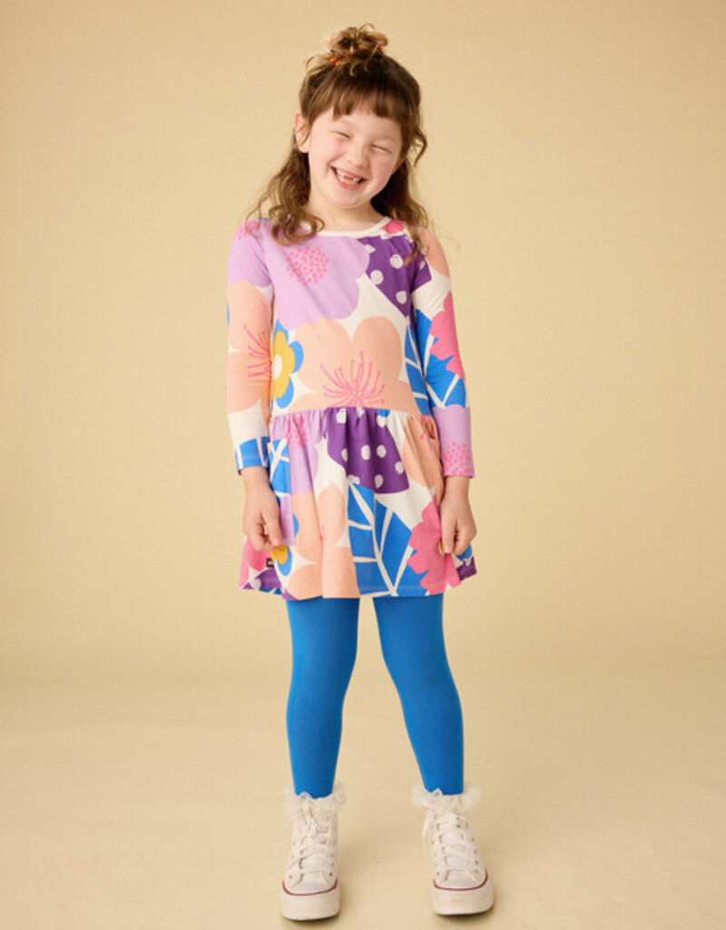 Tea Collection L/S Pocket Dress Oversized Cherry Blossom