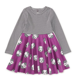 Tea Collection Print Mix Twirl Dress Maltipoo