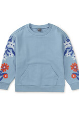 Tea Collection Floral Sleeve Kanga Popover Scenic Blue