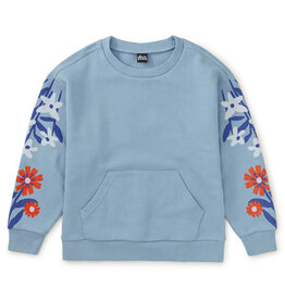 Tea Collection SALE Floral Sleeve Kanga Popover Scenic Blue