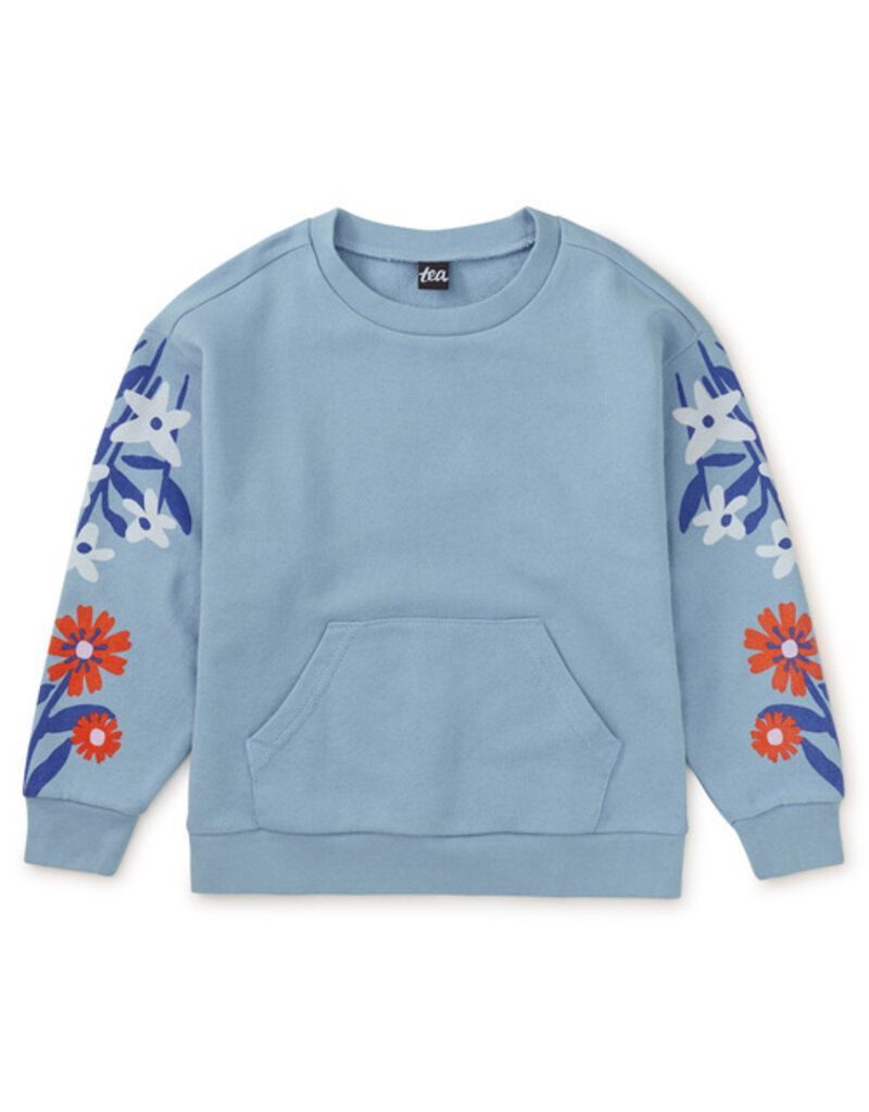 Tea Collection Floral Sleeve Kanga Popover Scenic Blue