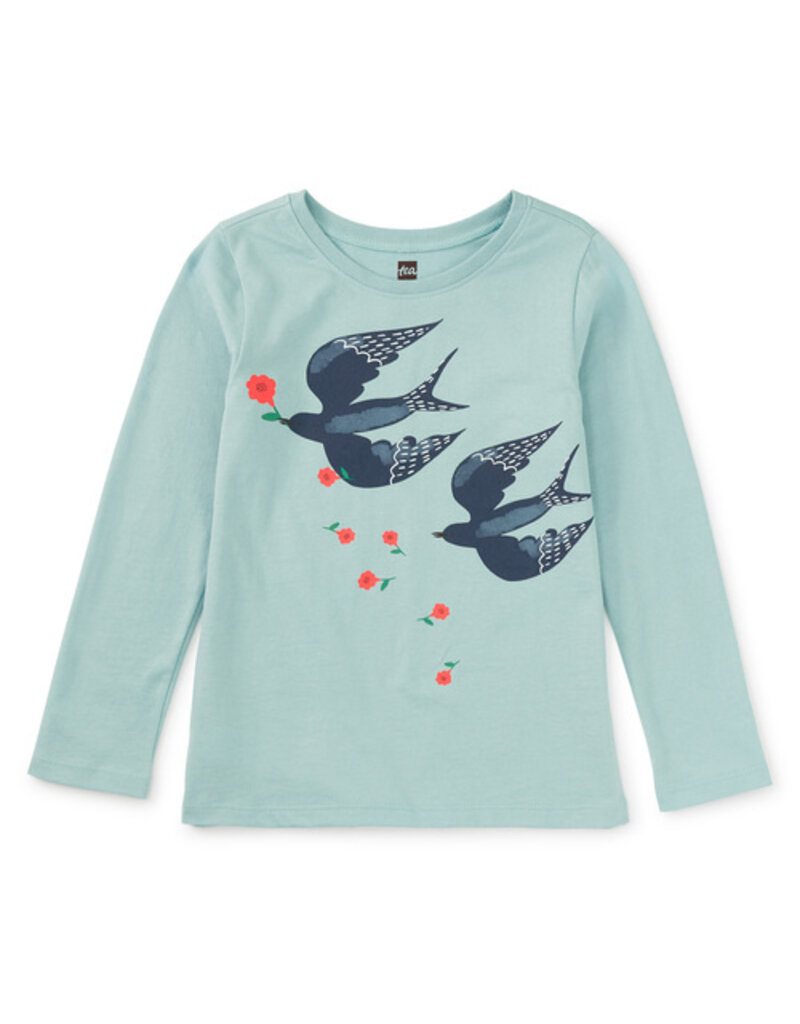 Tea Collection Magpies Graphic Tee Sterling
