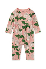 Tea Collection Lap Shoulder Baby Romper Chrysanthem