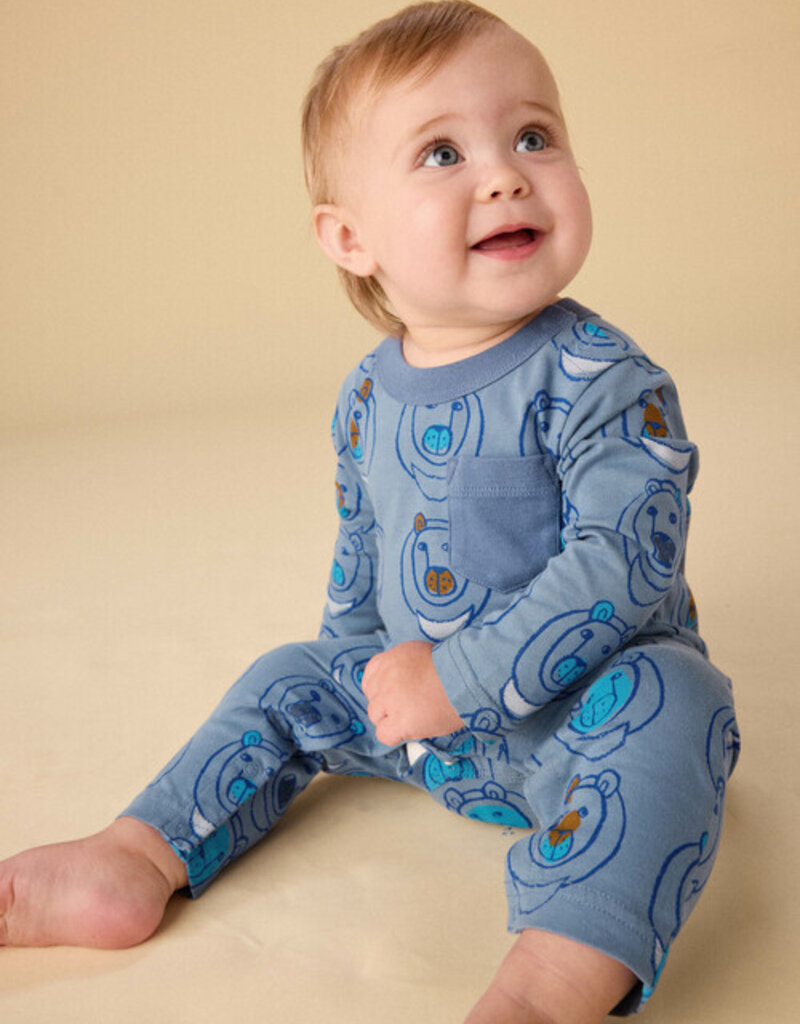 Tea Collection L/S Pocket Baby Moon Bear