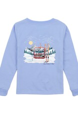 Properly Tied Ski Lift L/S Tee Light Blue