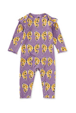 Tea Collection Ruffle Shoulder Baby Romper Dragon Swallowtail Butterfly