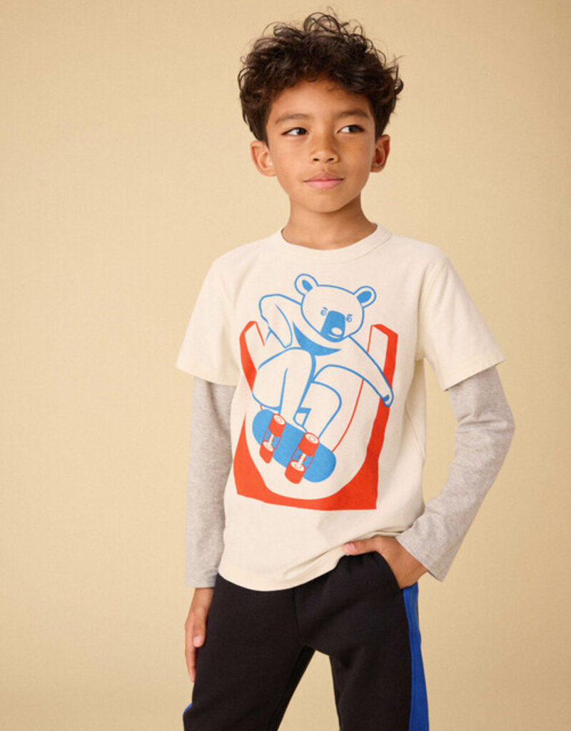 Tea Collection Skater Moon Bear Layered Birch