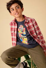 Tea Collection Skateboard Layered Tee Indigo