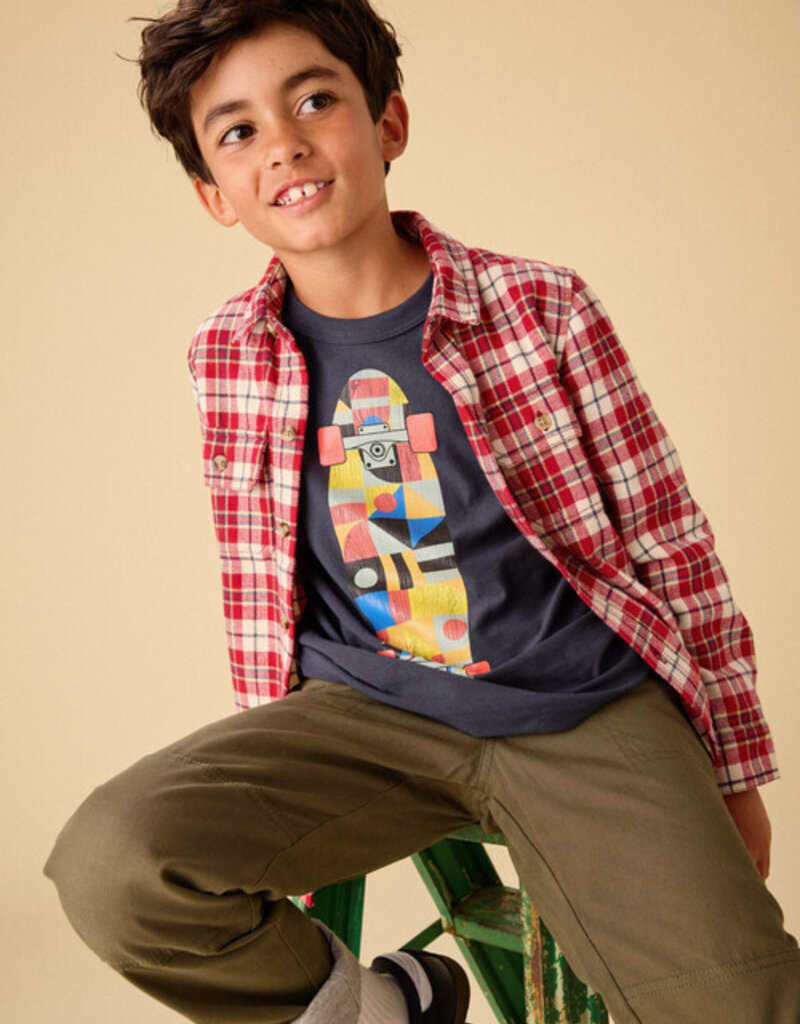 Tea Collection Skateboard Layered Tee Indigo