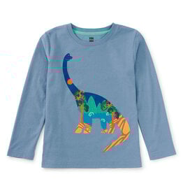 Tea Collection Korea in a Dino Graphic Tee Blue Tide