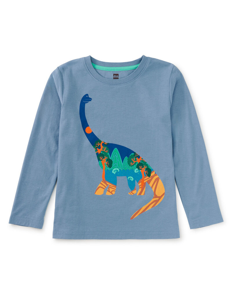 Tea Collection Korea in a Dino Graphic Tee Blue Tide