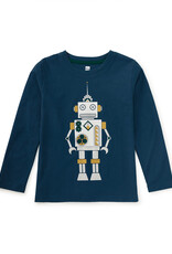 Tea Collection Metallic Robot Graphic Tee Ink