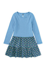 Tea Collection Tiered Skirted Twirl Dress Hydrangeas