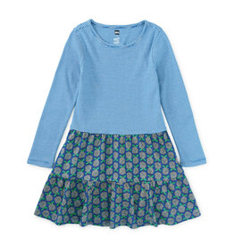 Tea Collection Tiered Skirted Twirl Dress Hydrangeas