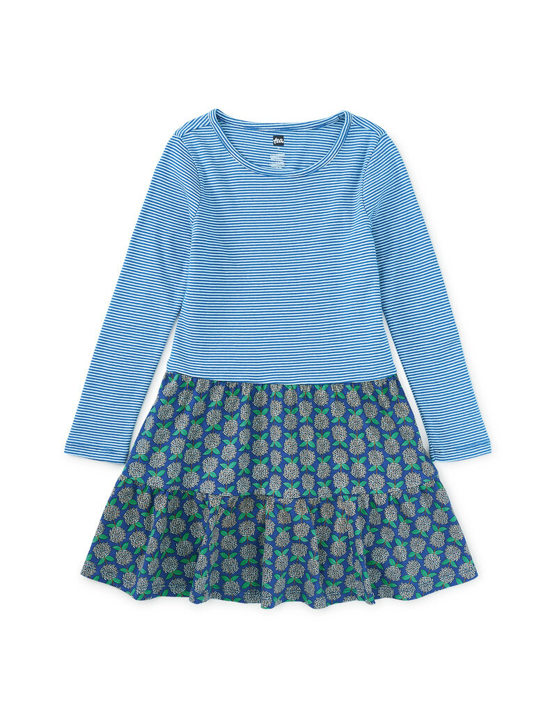 Tea Collection Tiered Skirted Twirl Dress Hydrangeas