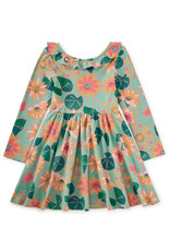 Tea Collection Ruffle Collar Ballet Dress Chalk Water