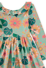 Tea Collection Ruffle Collar Ballet Dress Chalk Water