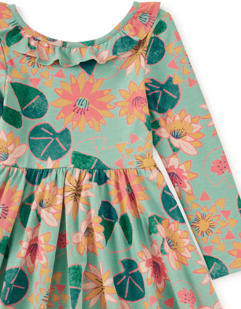 Tea Collection Ruffle Collar Ballet Dress Chalk Water