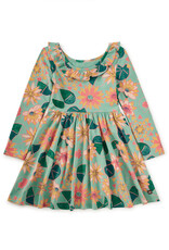 Tea Collection Ruffle Collar Ballet Dress Chalk Water