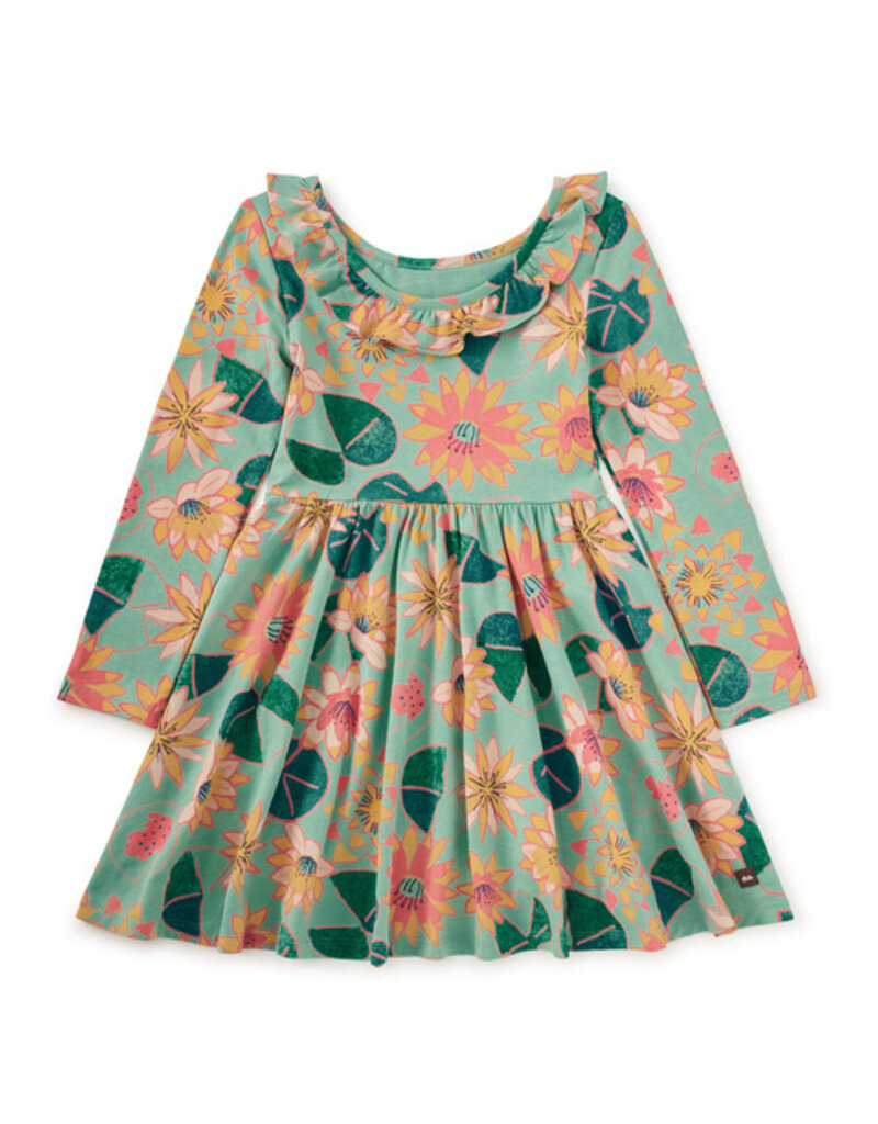 Tea Collection Ruffle Collar Ballet Dress Chalk Water