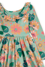 Tea Collection Ruffle Collar Ballet Dress Chalk Water