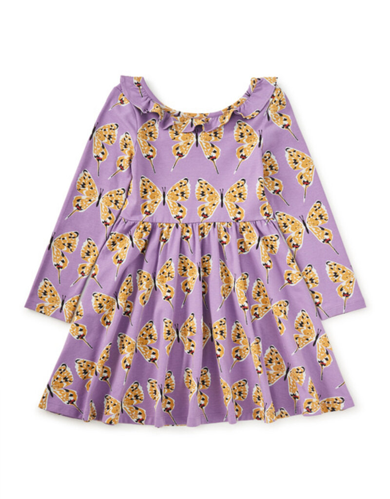 Tea Collection Ruffle Collar Ballet Dress Dragon Swallowtail