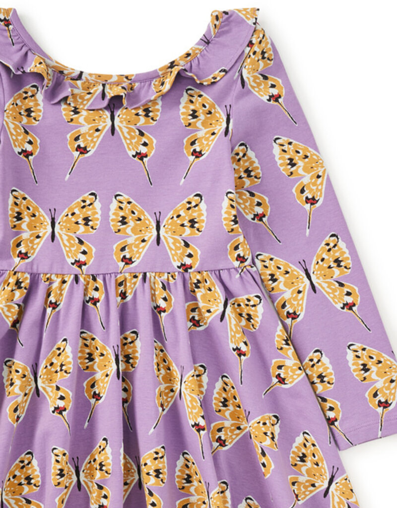 Tea Collection Ruffle Collar Ballet Dress Dragon Swallowtail