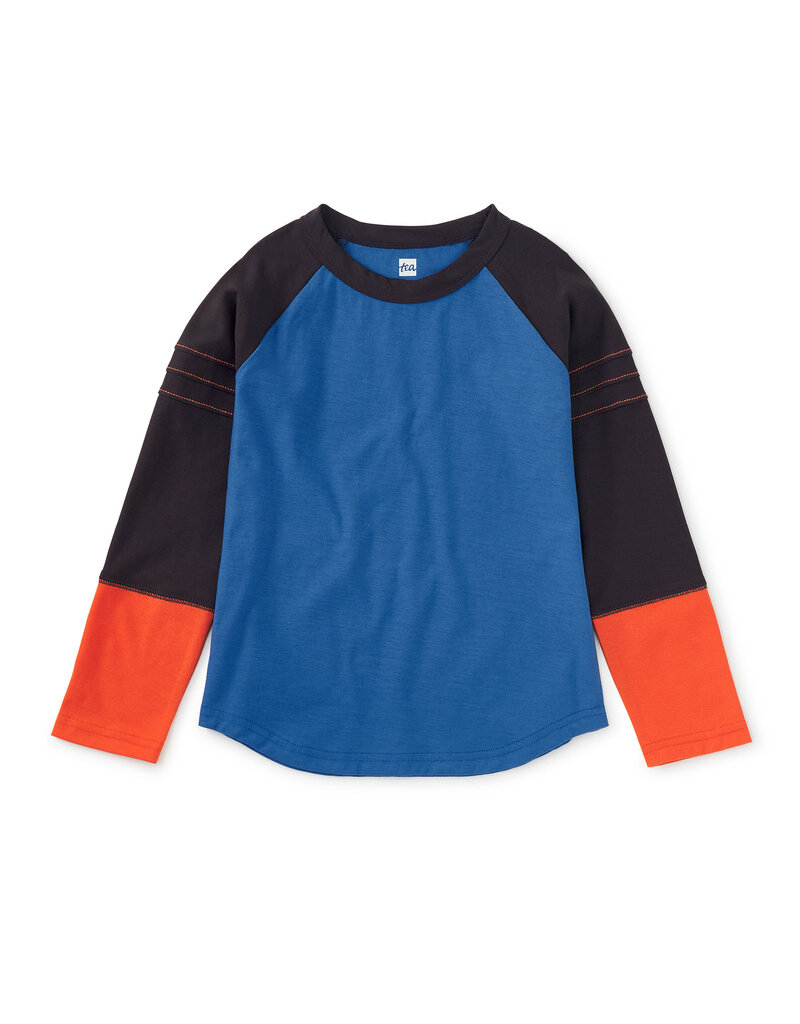 Tea Collection Explorer Colorblock Raglan Top Imperial