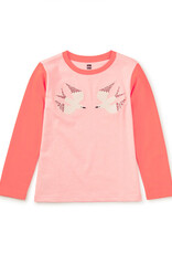 Tea Collection Embroidered Magpies Blocked Cherry Blossom