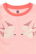 Tea Collection Embroidered Magpies Blocked Cherry Blossom