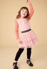 Tea Collection Embroidered Magpies Blocked Cherry Blossom