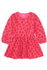 Tea Collection Blouson Sleeve Pocket Dress Andong Floral