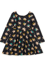Tea Collection Printed Ballet Dress Colorblock Metallic Stars
