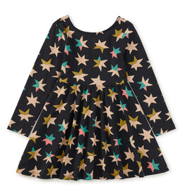 Tea Collection Printed Ballet Dress Colorblock Metallic Stars