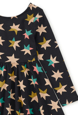 Tea Collection Printed Ballet Dress Colorblock Metallic Stars
