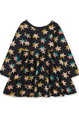 Tea Collection Printed Ballet Dress Colorblock Metallic Stars