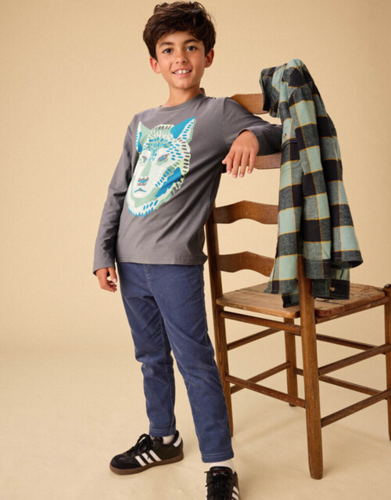 Tea Collection Wolf Graphic Tee Thunder