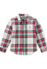 Tea Collection Flannel Button Up Shirt Korb