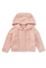 Tea Collection Creature Comfort Baby Cardigan Rosada
