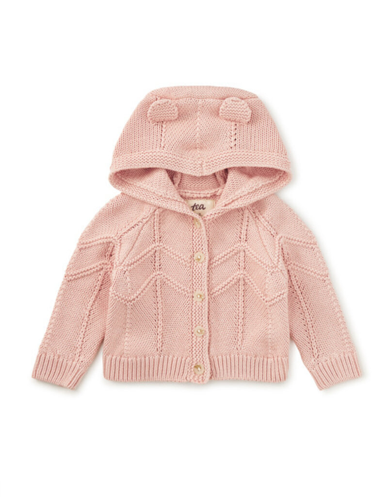 Tea Collection Creature Comfort Baby Cardigan Rosada