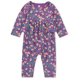 Tea Collection SALE Pretty Peplum Baby Romper Perfume Jasmine