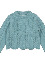 Abel & Lula Soft Aqua Knit Sweater