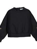 Abel & Lula SALE. Black Pullover w/Rhinestone