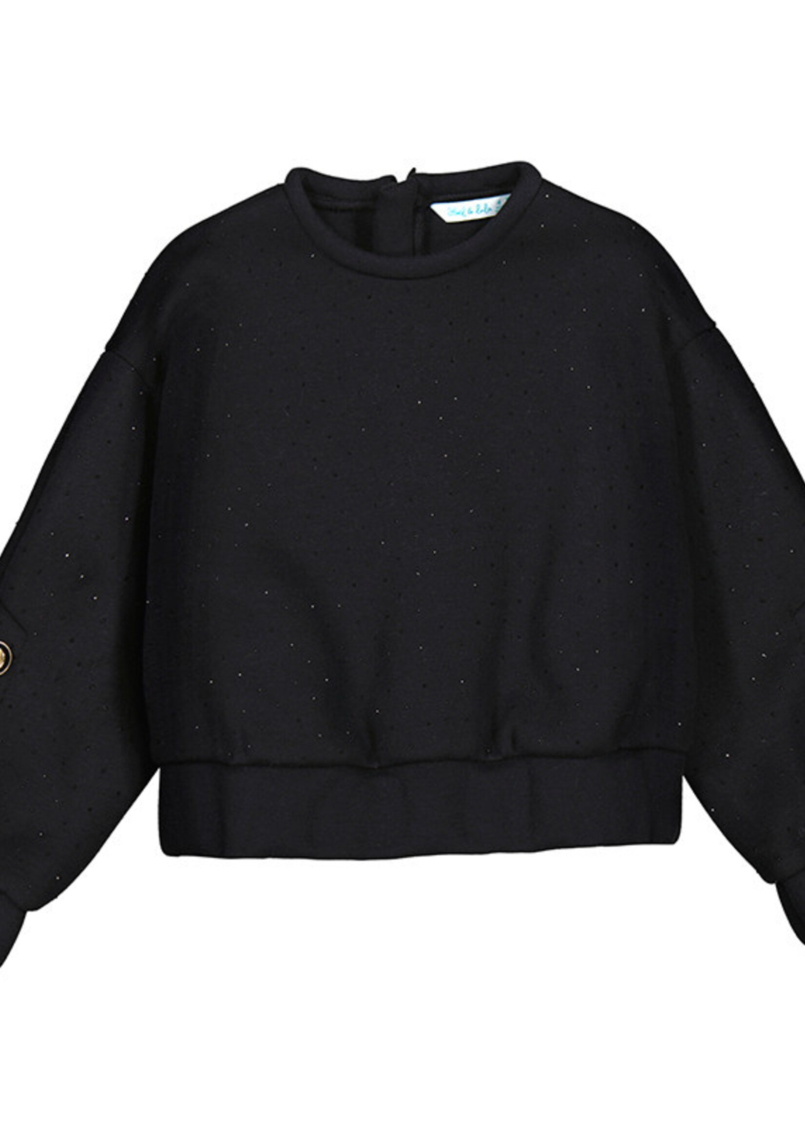 Abel & Lula Black Pullover w/Rhinestone