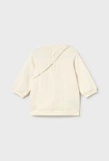 Mayoral Cream Faux Fur Dress w/Purse