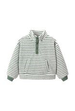 Rylee + Cru Inc. SNAP PULLOVER || EVERGREEN STRIPE EVERGREEN