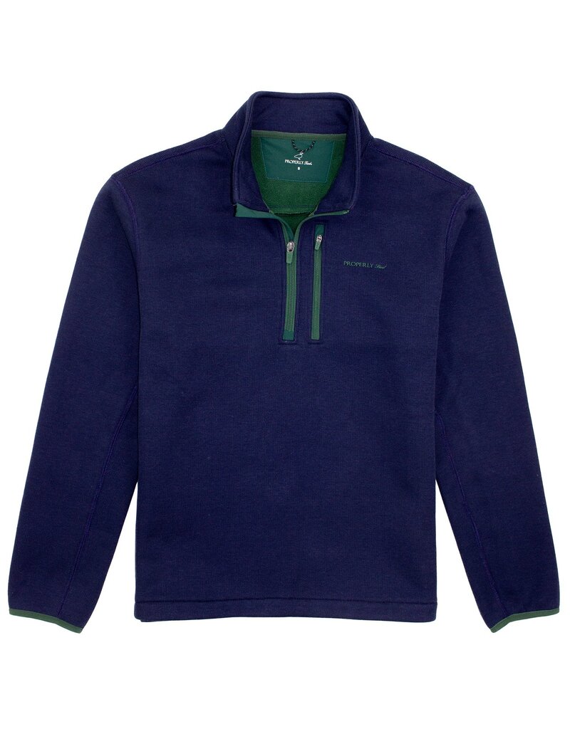 Properly Tied Boys Highland Pullover Navy