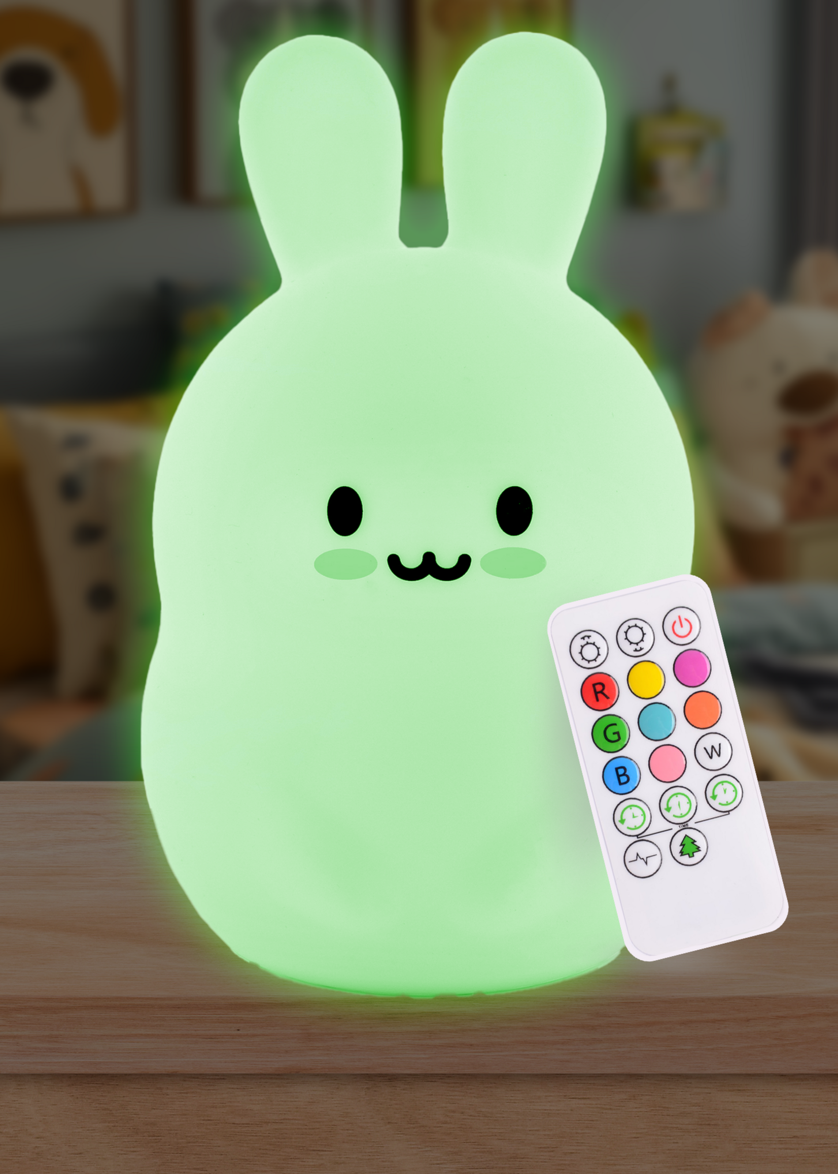 Lumieworld Lumipets LED BUNNY Night Light w/Remote