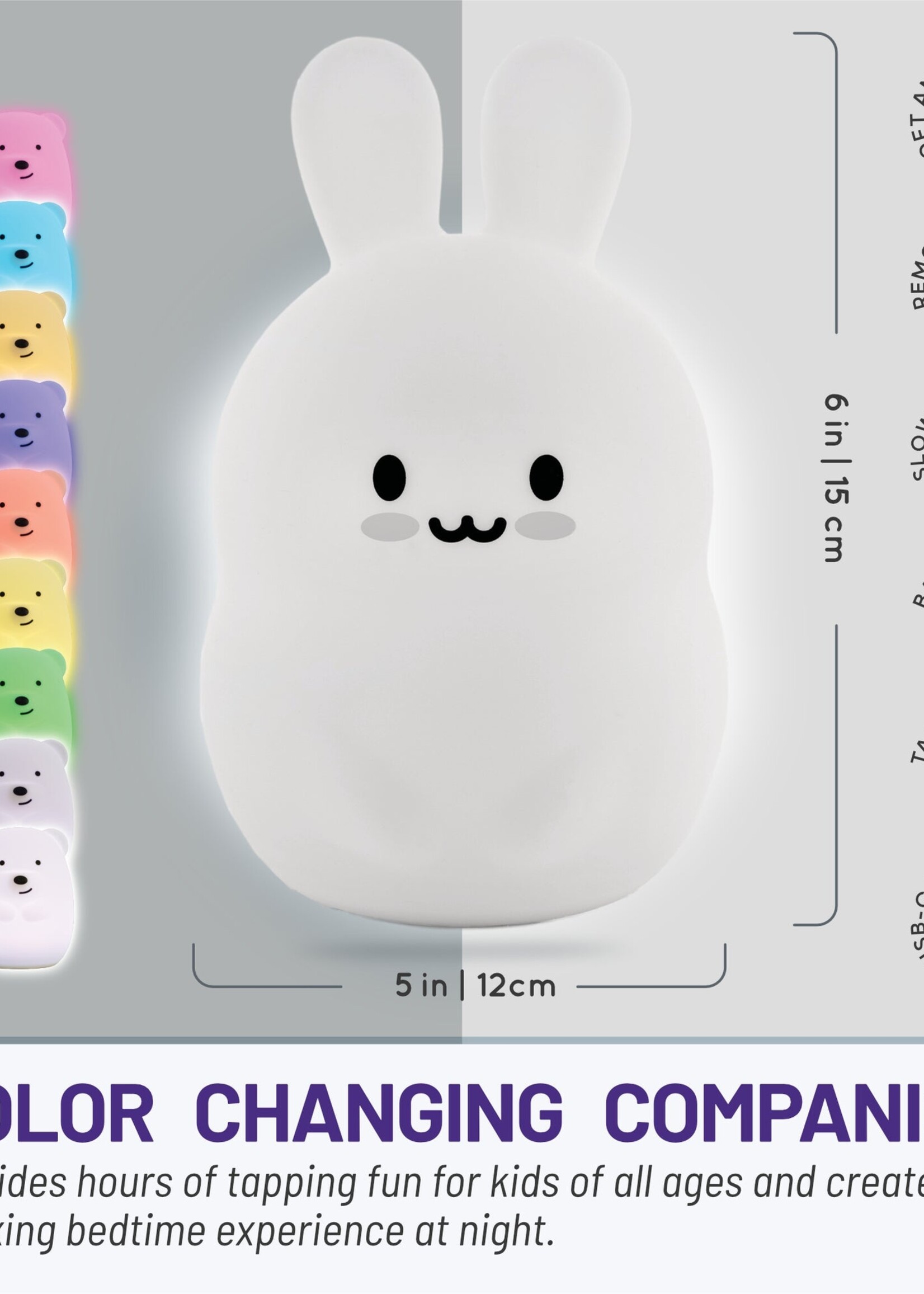 Lumieworld Lumipets LED BUNNY Night Light w/Remote